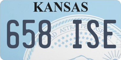 KS license plate 658ISE