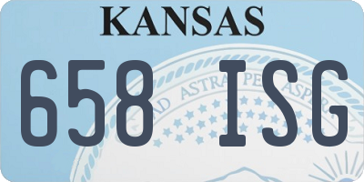 KS license plate 658ISG