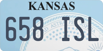 KS license plate 658ISL