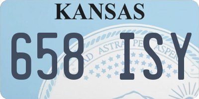 KS license plate 658ISY