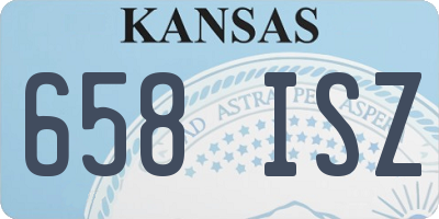 KS license plate 658ISZ