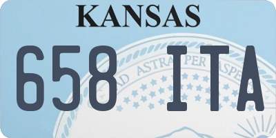 KS license plate 658ITA
