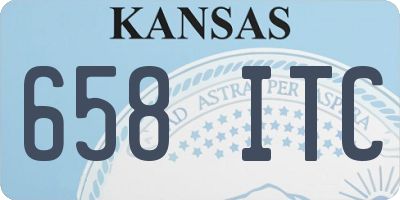 KS license plate 658ITC