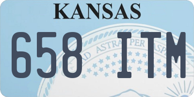 KS license plate 658ITM