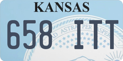 KS license plate 658ITT