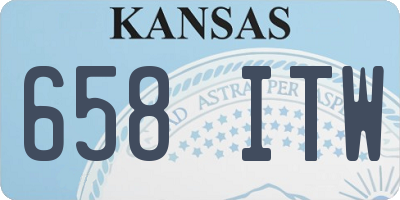 KS license plate 658ITW