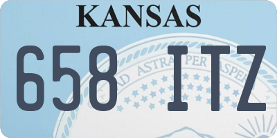 KS license plate 658ITZ