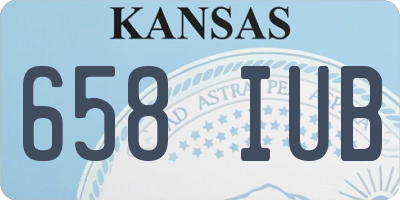 KS license plate 658IUB