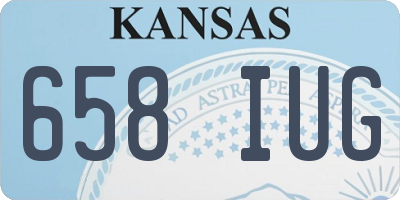 KS license plate 658IUG