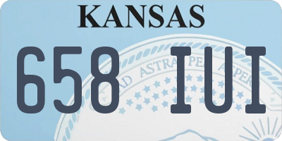 KS license plate 658IUI