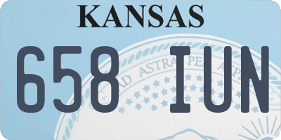 KS license plate 658IUN