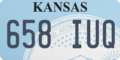 KS license plate 658IUQ