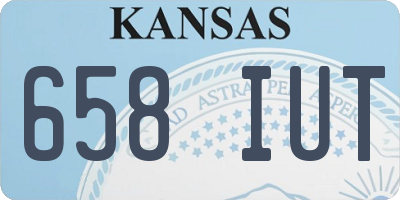 KS license plate 658IUT