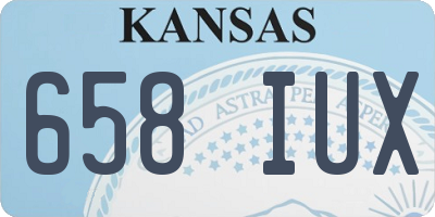 KS license plate 658IUX