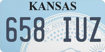 KS license plate 658IUZ