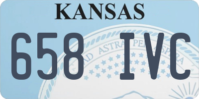 KS license plate 658IVC