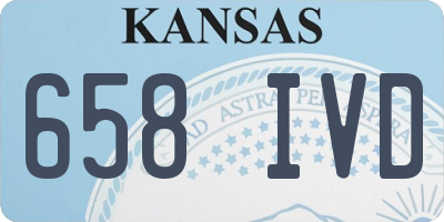KS license plate 658IVD