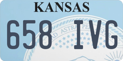 KS license plate 658IVG