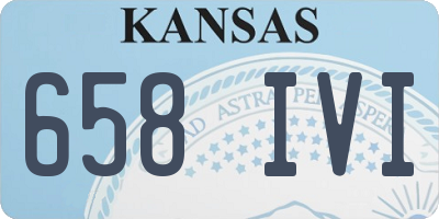 KS license plate 658IVI