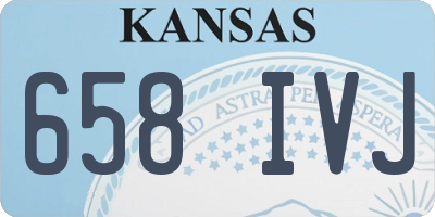 KS license plate 658IVJ