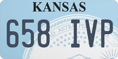 KS license plate 658IVP