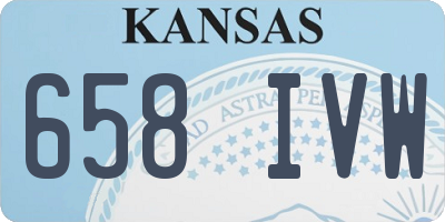 KS license plate 658IVW