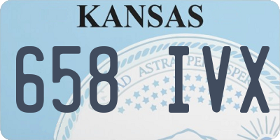 KS license plate 658IVX