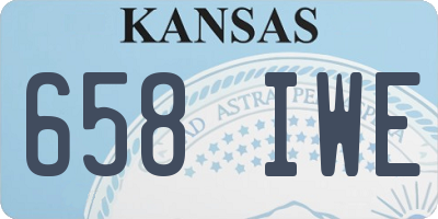 KS license plate 658IWE