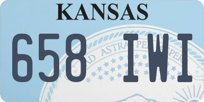 KS license plate 658IWI