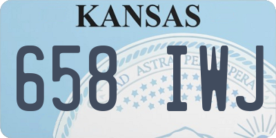 KS license plate 658IWJ