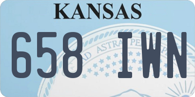 KS license plate 658IWN