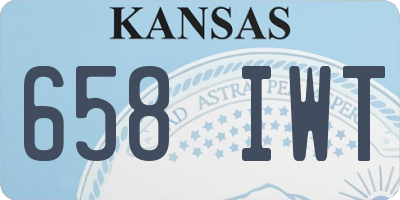 KS license plate 658IWT