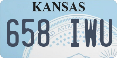 KS license plate 658IWU