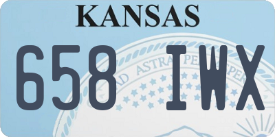 KS license plate 658IWX
