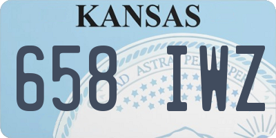 KS license plate 658IWZ