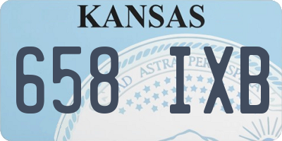 KS license plate 658IXB