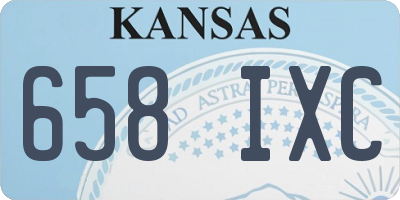KS license plate 658IXC