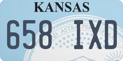KS license plate 658IXD