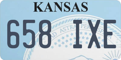 KS license plate 658IXE