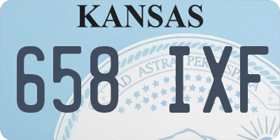 KS license plate 658IXF