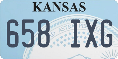 KS license plate 658IXG