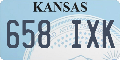 KS license plate 658IXK