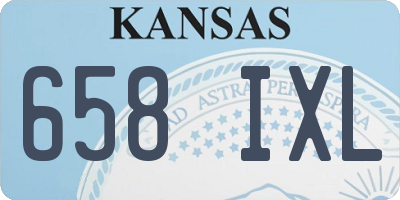 KS license plate 658IXL