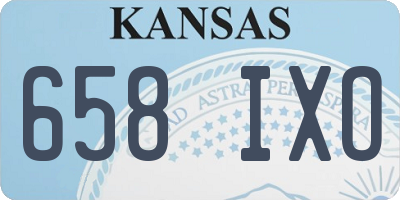 KS license plate 658IXO