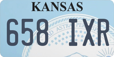 KS license plate 658IXR