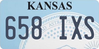 KS license plate 658IXS