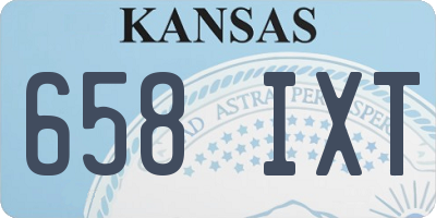 KS license plate 658IXT