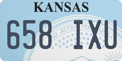 KS license plate 658IXU