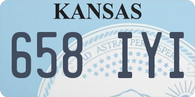 KS license plate 658IYI
