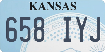 KS license plate 658IYJ